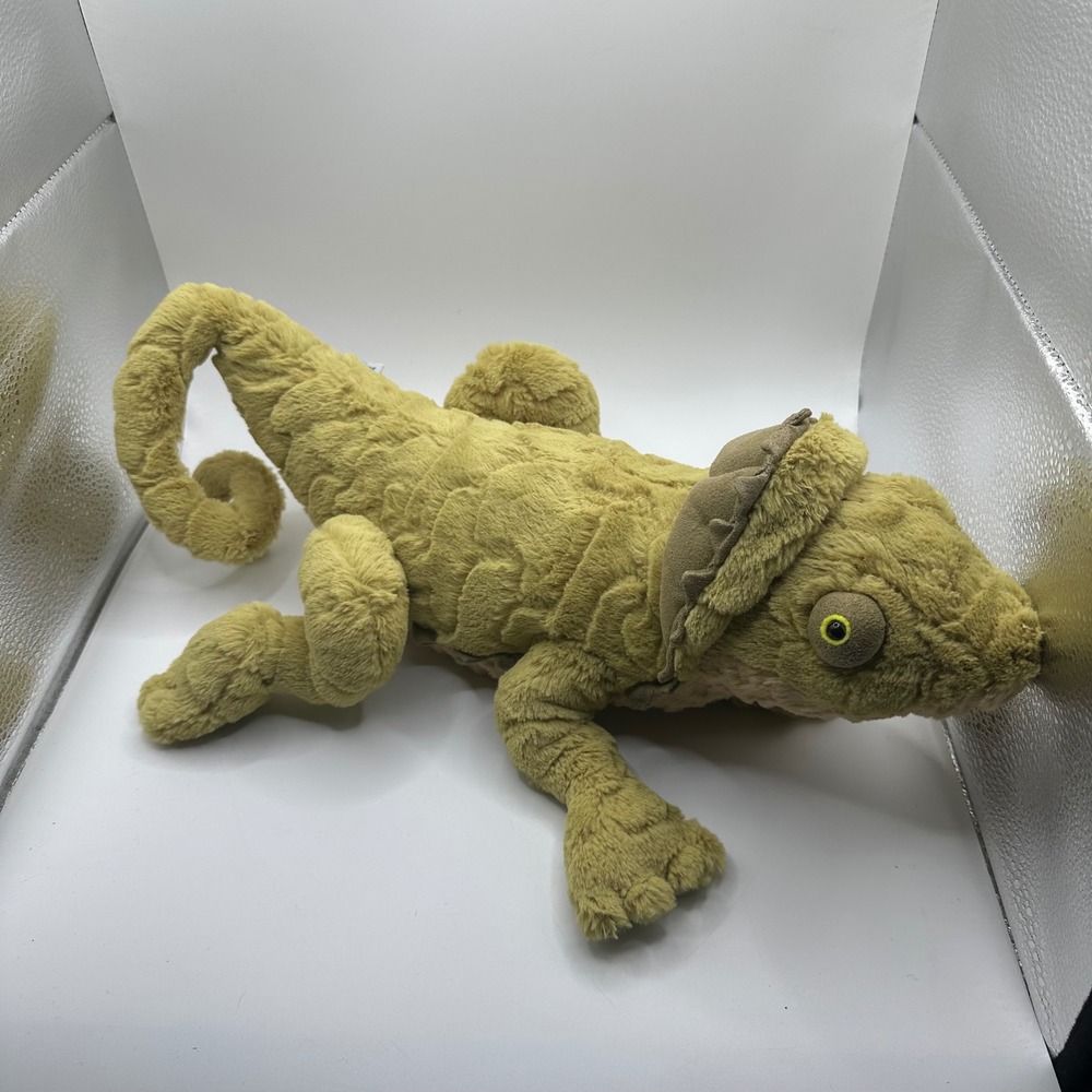 Jellycat London Logan Green Textured Lizard Plush Retired Stuffed Toy large - Picture 2 of 6